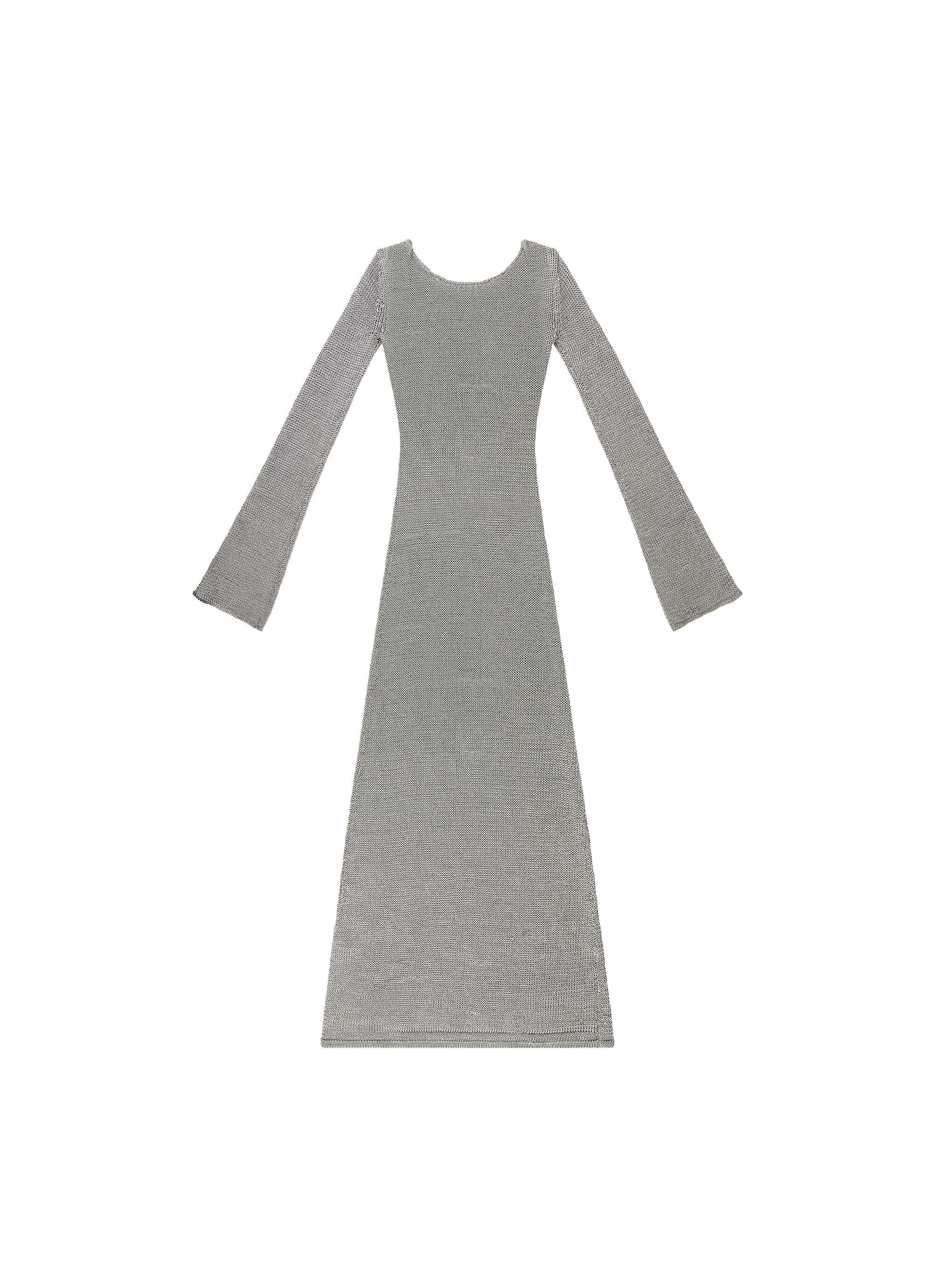 Tyler McGillivary - Estelle Knit Dress XL / Silver Tyler McGillivary - Estelle Knit Dress XL / Silver
