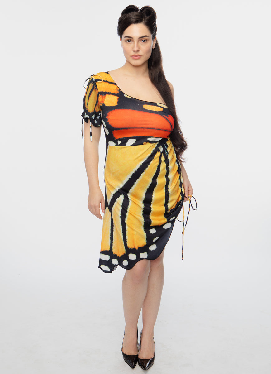 boys lie yung reaper mini butterfly dress Tyler McGillivary 32 Waist Midi Dresses Women Dresses Color:Dark French Blue styledbyyou