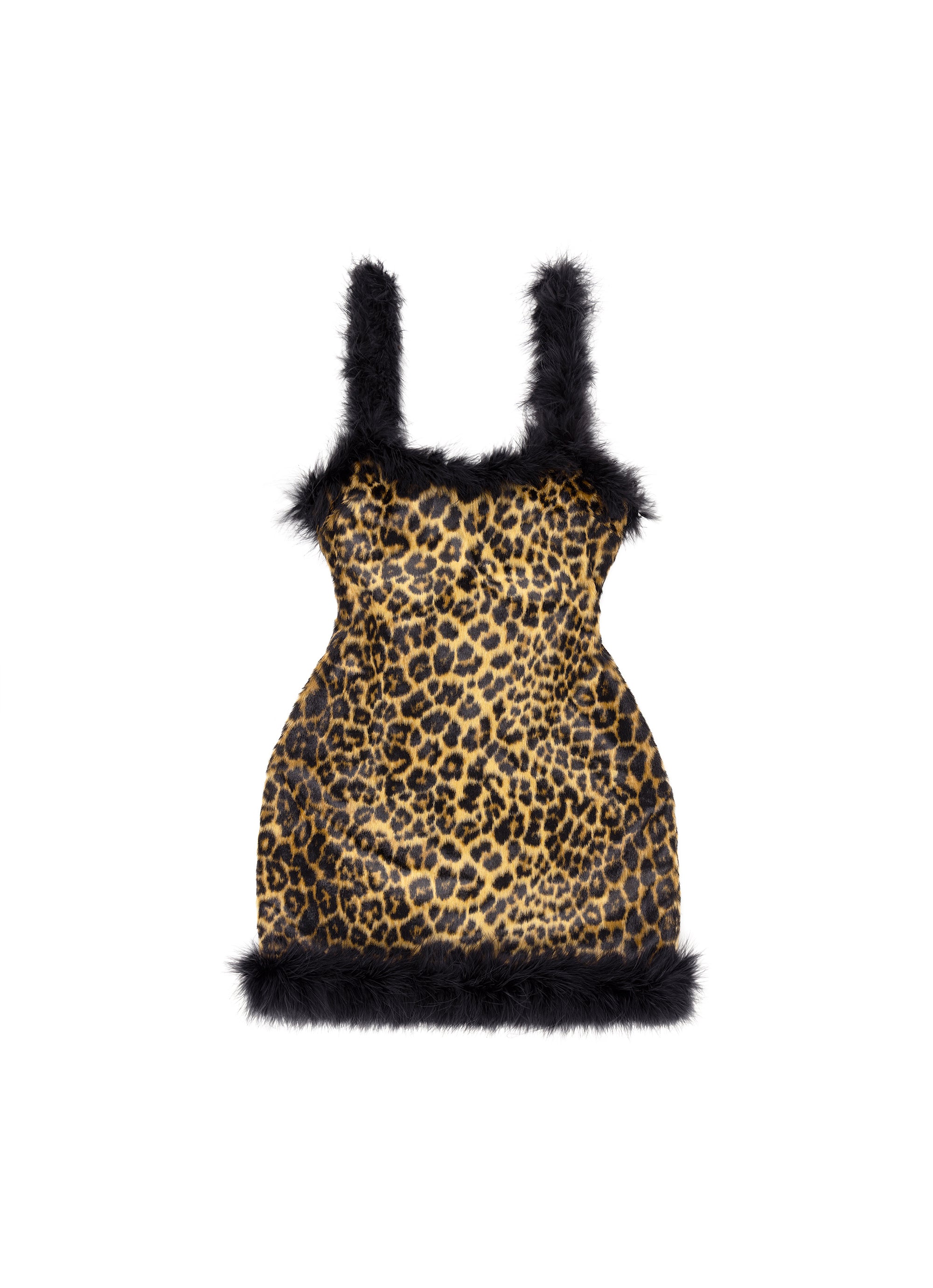 pamela mini dress in leopard loba LOBA Pamela Mini Dress in Leopard