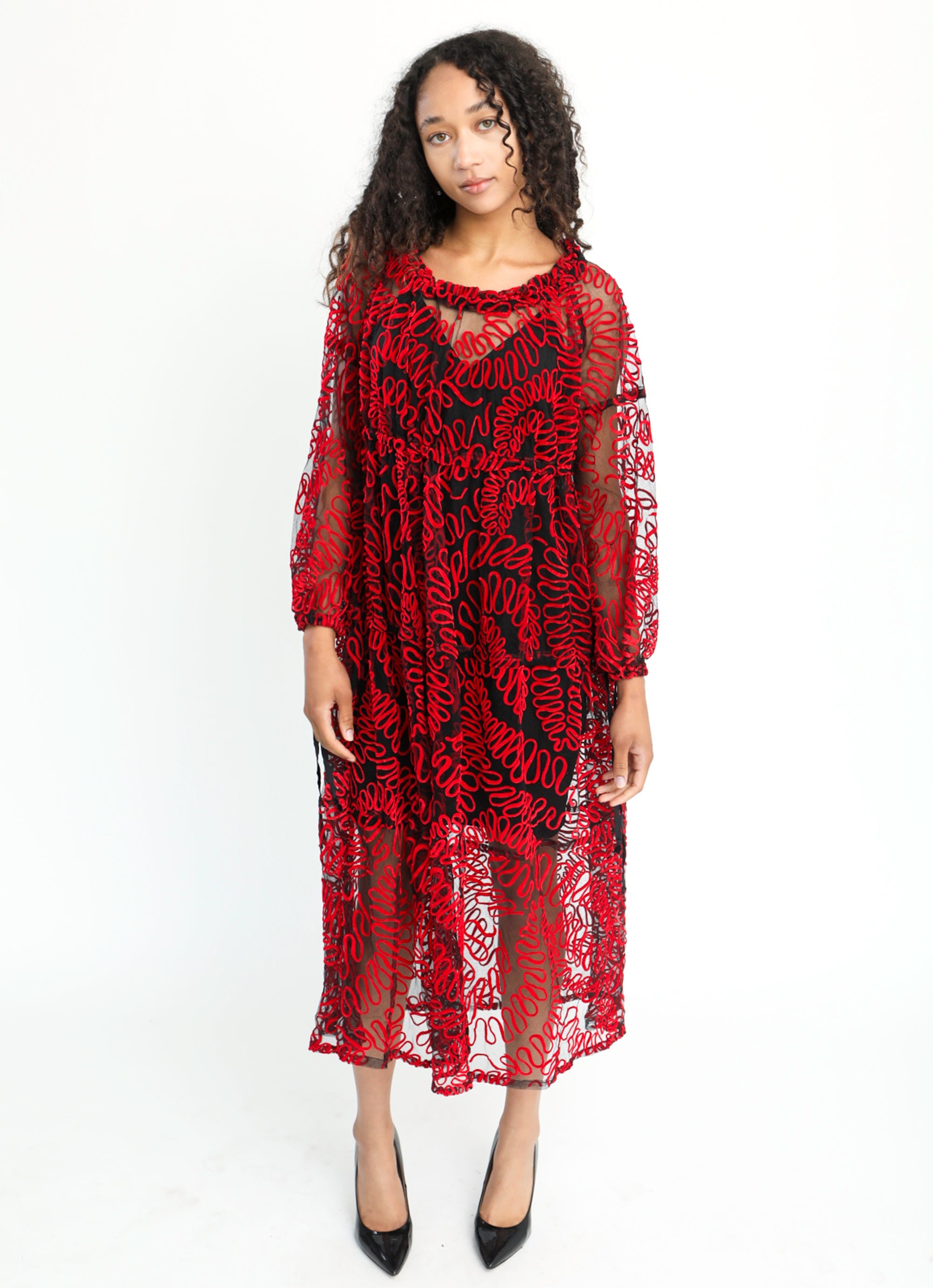Red Spiral Dress